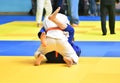 Boys compete in Judo