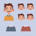 boys with different expressions