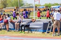 Boys Exhausted After 1600 Meter Heat at Invitational Royalty Free Stock Photo