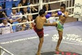 Boys fighting muay-thai