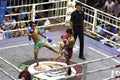 Boys fighting muay-thai