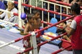 Boys fighting muay-thai