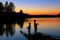 Boys Fishing Royalty Free Stock Photo