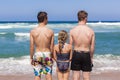 Boys Girl Together Beach Royalty Free Stock Photo