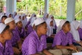 Boys and girls in a Muslim public school in Thailand