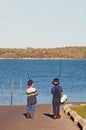 Boys Going Fishing Royalty Free Stock Photo