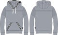 Boys hoodie long sleeve t-shirt wear technical template