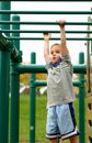 Boys on Monkey Bars Royalty Free Stock Photo