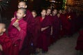 Boys monks Buddhist monastery, Kathmandu, Nepal, 2017 December