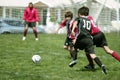 Boys Playing Soccer Royalty Free Stock Photo