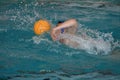 The boys play in water polo Royalty Free Stock Photo