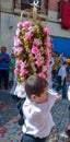 Boy s Procession. The Trays Festival. Festa dos Tabuleiros, Tomar.