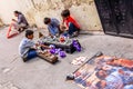 Boys re-enact Holy Week procession, Antigua, Guatemala Royalty Free Stock Photo