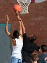Boys Reaching for Basket