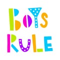 Boys rule neon