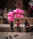 Boys Selling Cotton Candy