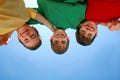 Boys in the Sky Royalty Free Stock Photo