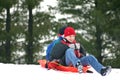 Boys Sledding