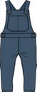 Kids Unisex Wear Denim Jeans Dungaree