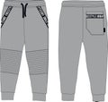 Boys sport joggers pants urban wear technical template