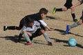 Boys Youth Soccer Action. Royalty Free Stock Photo