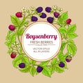 Boysenberry vector frame