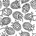 Boysenberry vector pattern Royalty Free Stock Photo