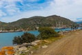 BOZBURUN, MUGLA, TURKEY: View of Germe Limani harbour of Bozburun village Royalty Free Stock Photo