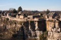 Bozouls village sits on the edge of a gorge in Aveyron, France