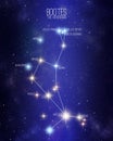 BoÃÂ¶tes the herdsman constellation on a starry space background Royalty Free Stock Photo