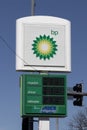 BP Retail Gas Station. BP and British Petroleum is a global British oil and gas company headquartered in London