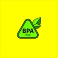 BPA free icon Royalty Free Stock Photo