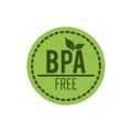 Bpa free label. Vector illustration decorative background design Royalty Free Stock Photo