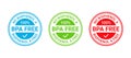 BPA free stamp. Non bisphenol icon. Ecol packaging sticker. Vector illustration