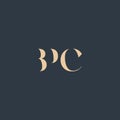 BPC abstract letter logo Royalty Free Stock Photo