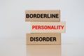 BPD Borderline Personality Disorder acronym on wooden background