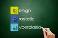 BPH - Benign Prostatic Hyperplasia acronym Royalty Free Stock Photo
