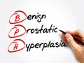 BPH - Benign Prostatic Hyperplasia, acronym Royalty Free Stock Photo