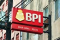 BPI (Bank of the Philippine Islands) sign in Manila, Philippines