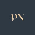 BPN abstract letter logo Royalty Free Stock Photo