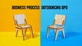 BPO Business Process Outsourcing is shown using the text Royalty Free Stock Photo