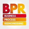 BPR - Business Process Reengineering acronym