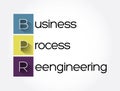 BPR - Business Process Reengineering acronym, concept background