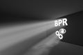 BPR rays volume light concept 3d