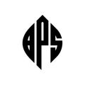 BPS circle letter logo design with circle and ellipse shape. BPS ellipse letters with typographic style. The three initials form a Royalty Free Stock Photo