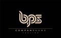 BPS Creative Unique Modern Letter Logo Design Royalty Free Stock Photo