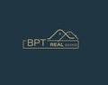 BPT Real Estate and Consultants Logo Design Vectors images. Luxury Real Estate Logo Design Royalty Free Stock Photo