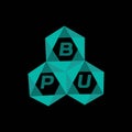 BPU creative minimalist letter logo. BPU unique vector initials alphabet letter logo design Royalty Free Stock Photo