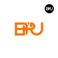 BPU Logo Letter Monogram Design Royalty Free Stock Photo