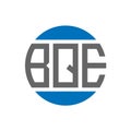 BQE letter logo design on white background. BQE creative initials circle logo concept. BQE letter design Royalty Free Stock Photo